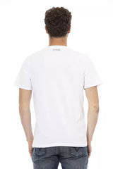 T-shirt en coton imprimé blanc élégant