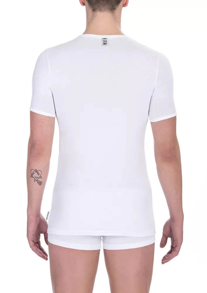 T-shirt de coton élégant à l'équipage