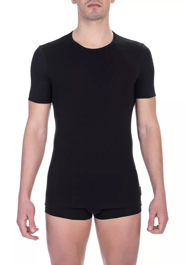 Sleek Crew Teck Camisetas de doble paquete en negro