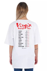 White Cotton Women T-Shirt