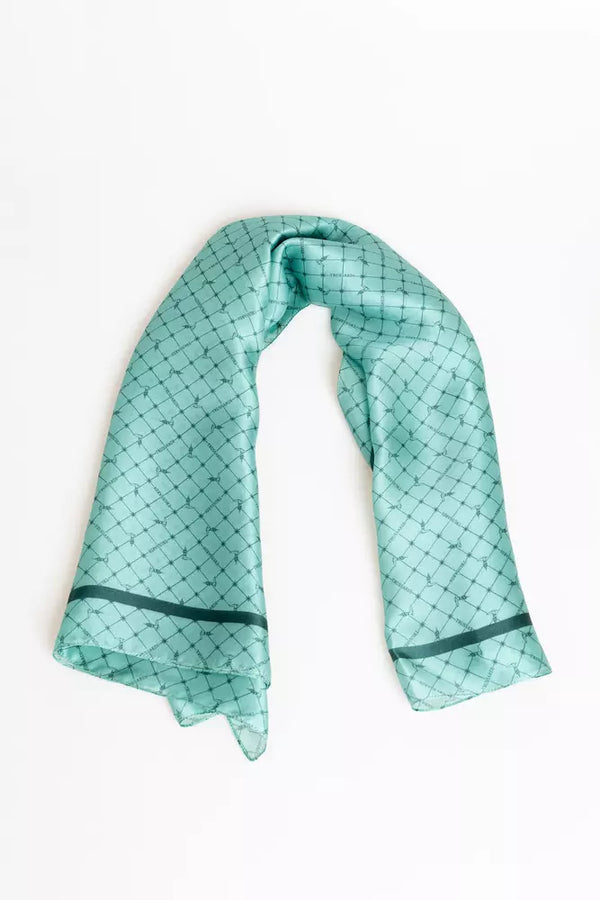 Light Blue Silk Women Scarf