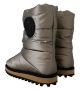 Silver Platino Mid Cal Designer Stiefel