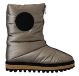 Silver Platino Mid Cal Designer Stiefel