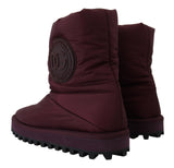 Elegante Bordeaux -Mid -Kalb -Stiefel