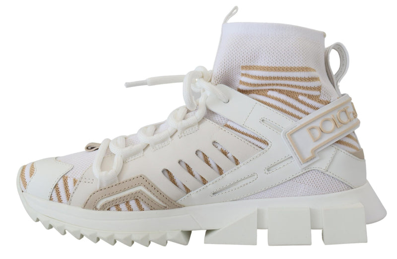 Eleganti sneaker beige bianche sorrento