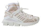 Eleganti sneaker beige bianche sorrento