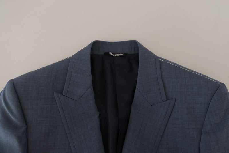 Elegant Blue Single Breasted Sport Blazer