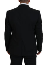 Sizilianischer schwarzer Single Breasted Blazer