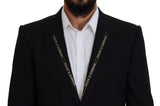 Sicilian Style Black Single Breasted Blazer