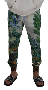 Multicolor Silk Statement Pants