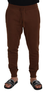 Κομψό καφέ Cashmere Jogger Pants