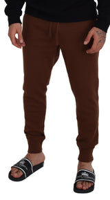 Κομψό καφέ Cashmere Jogger Pants