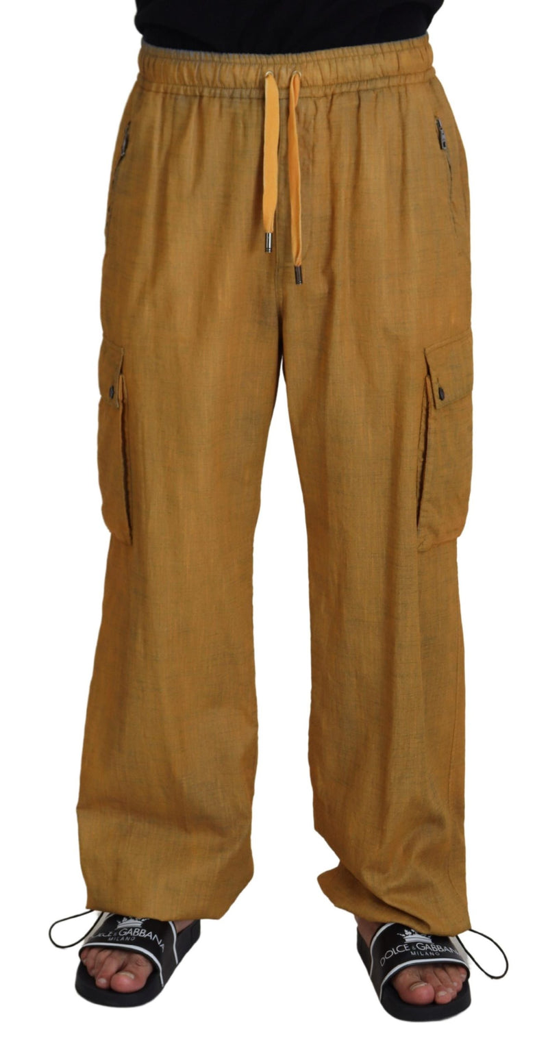 Elegantes pantalones de lino italiano