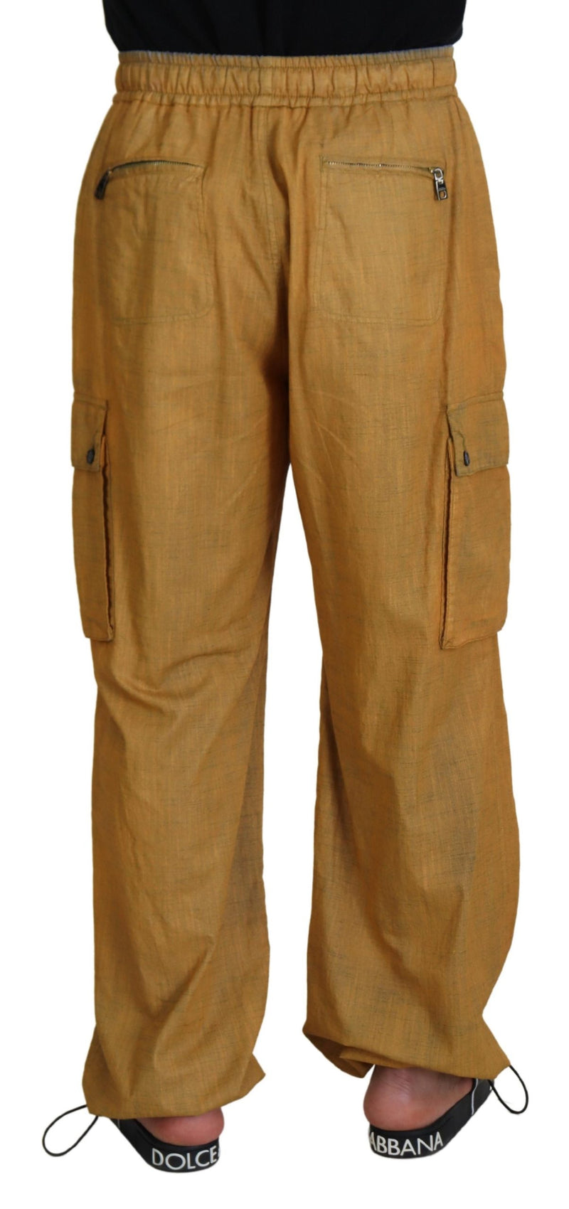 Eleganti pantaloni di lino italiano