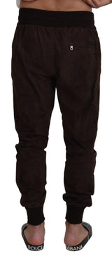 Superbe pantalon de jogger authentique en marron