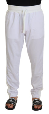 Élégant pantalon de jogger blanc pour un confort sophistiqué