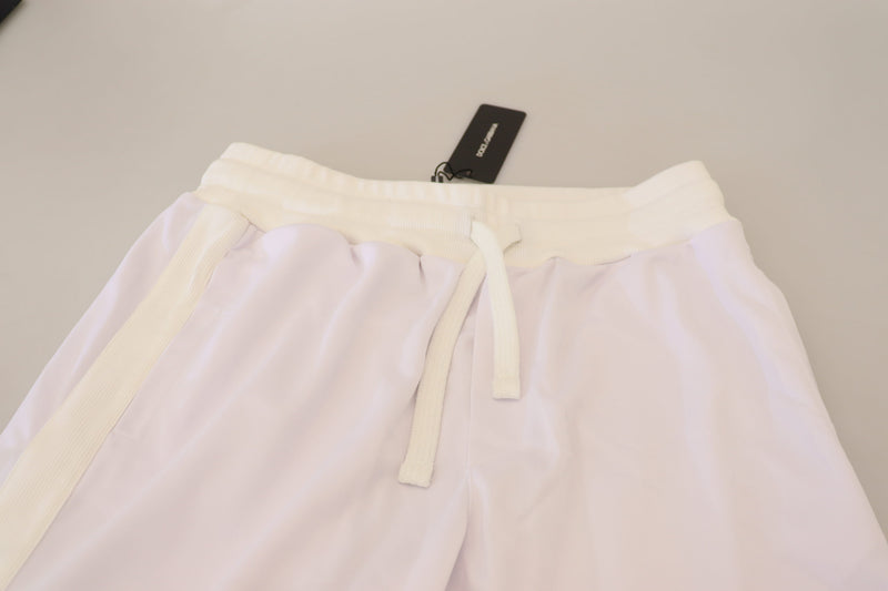 Élégant pantalon de jogger blanc pour un confort sophistiqué