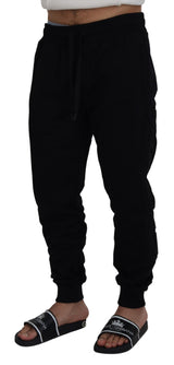 Pantalon de jogger en coton noir élégant