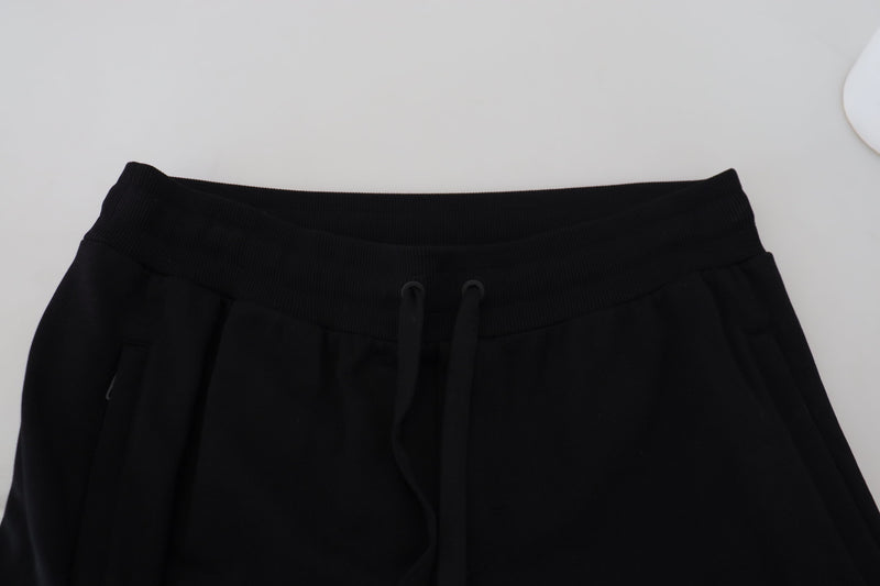 Elegante schwarze Baumwolljoggerhosen