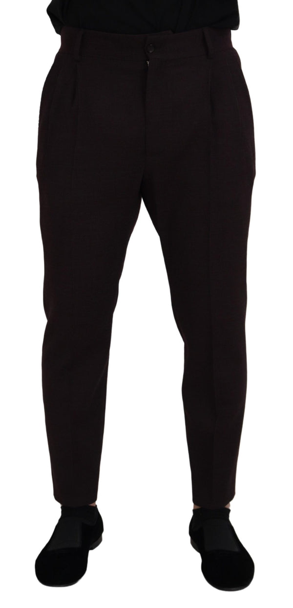 Elegante braune Baumwollmischhose