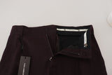 Elegante braune Baumwollmischhose