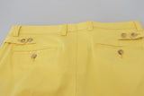 Pantalon en coton jaune ensoleillé