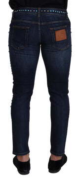 Jeans in denim opulenza costellati