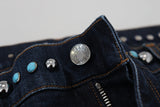 Jeans in denim opulenza costellati