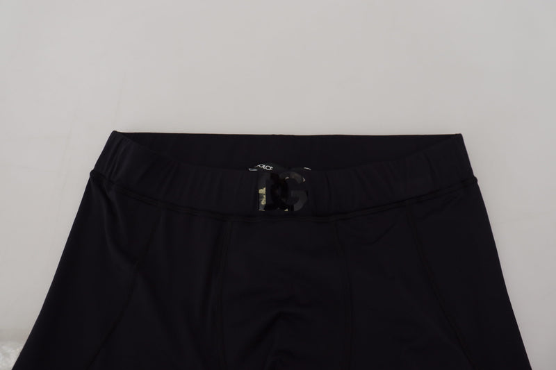 Pantalones de diseñador negro elegante