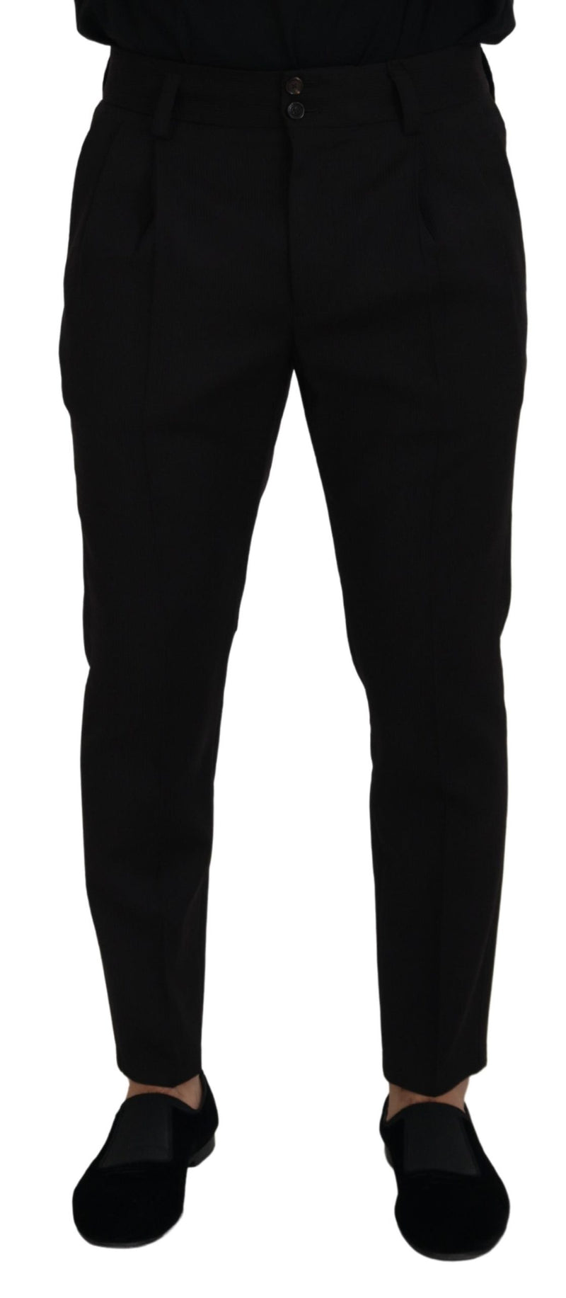 Elegante schwarze Jungfrau Wollhose