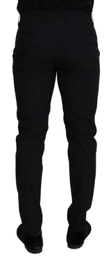 Elegante schwarze Hose aus Wollblech