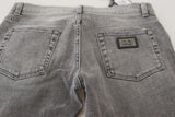 Chic Grey gewaschene Jeanshosen