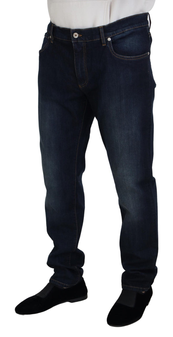 Elegante blaue Denimhose