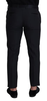 Elegante schwarze Wollmischhose