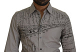 Camisa de vestir de algodón elegante Fit Fit