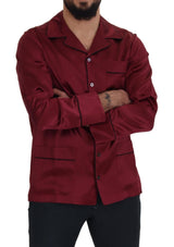 Elegante Silk Red Nightshirt Pajama