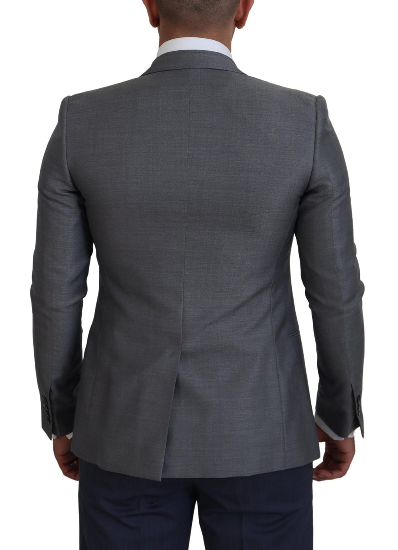 Elegante chaqueta blazer de gris claro sicilia