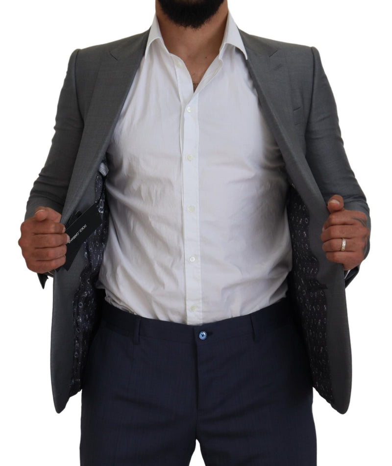 Elegante chaqueta blazer de gris claro sicilia