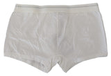 Shorts boxer à mélange de coton blanc élégant