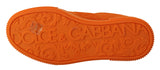 Zapatillas de cordones de gamuza naranja elegantes