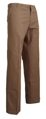 Elegante braune gerade fit Chino