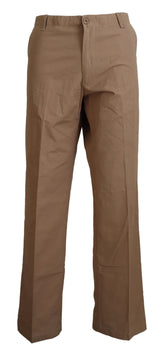 Elegante braune gerade fit Chino