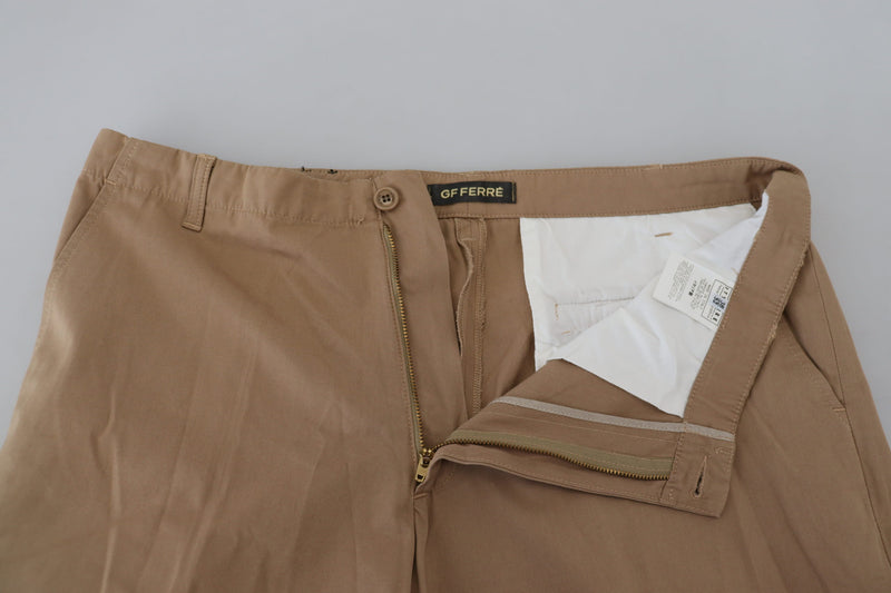 Elegante braune gerade fit Chino