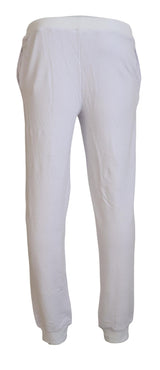 Pantalon de jogger blanc chic - Élégance décontractée