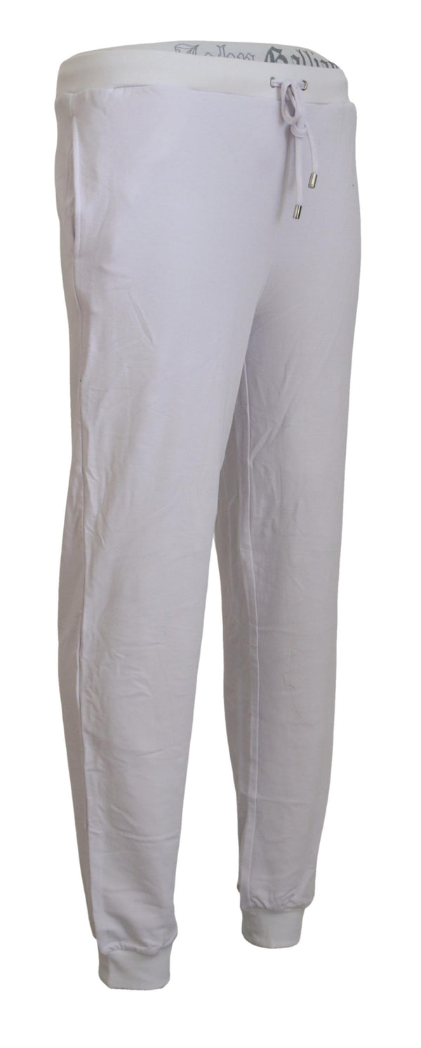 Pantalon de jogger blanc chic - Élégance décontractée