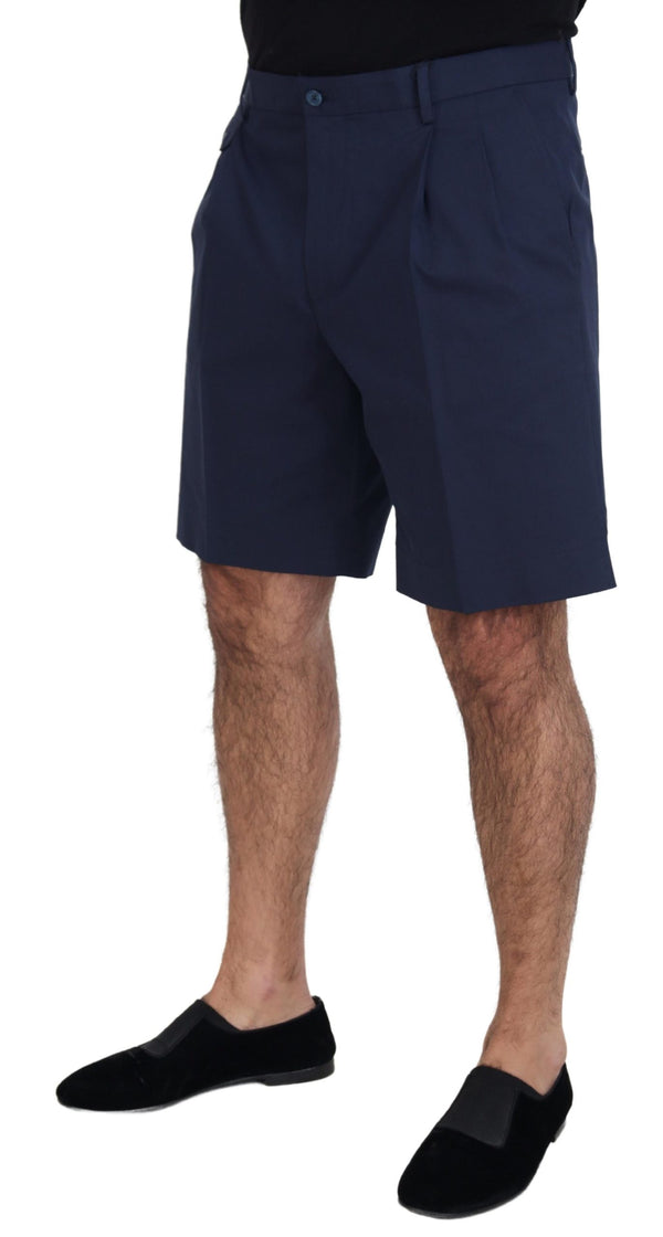 Eleganti pantaloncini blu Chino