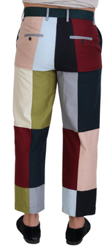 Splendidi pantaloni patchwork multicolore