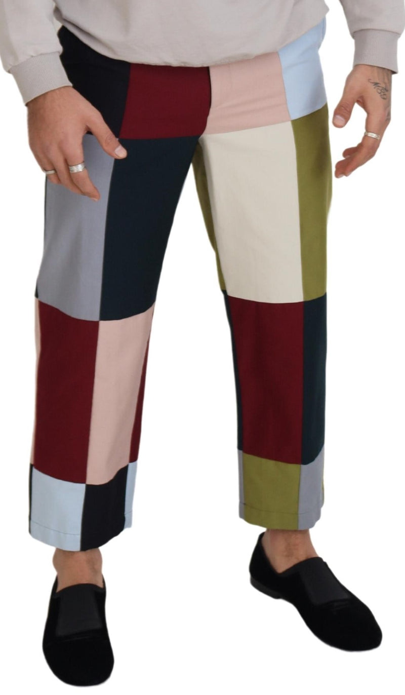 Superbe pantalon patchwork multicolore