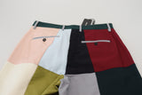 Splendidi pantaloni patchwork multicolore