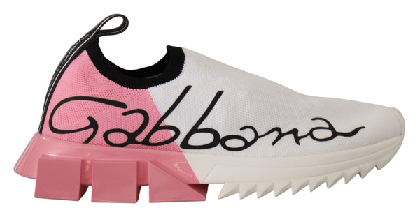 Elegant Sorrento Slip-on-Sneaker in Weiß & Pink